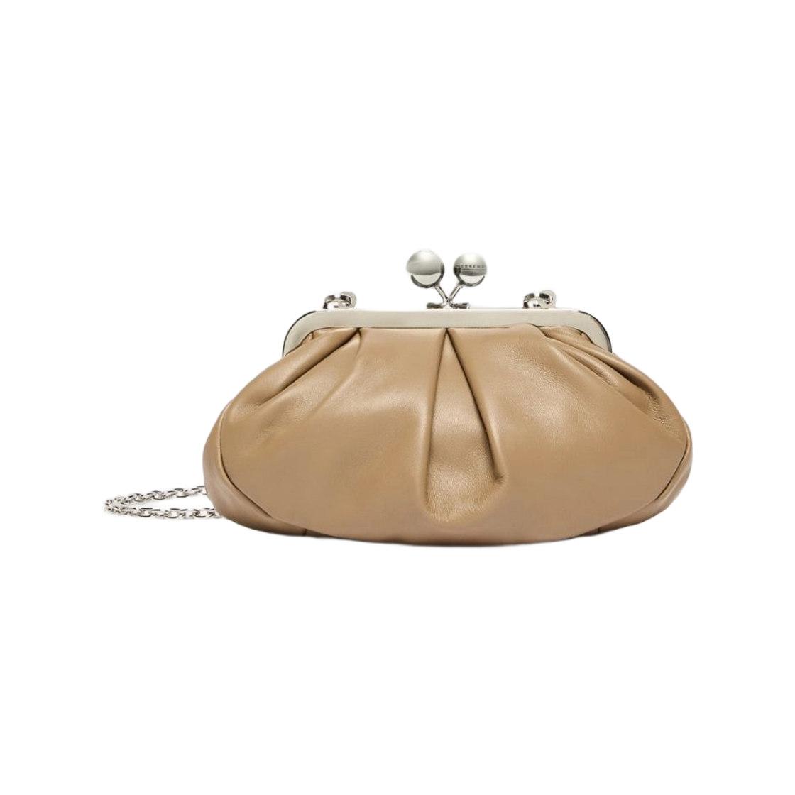 PRATI-084 Weekend Max Mara Prati Small Sheepskin Pasticcino Bag Turtledove