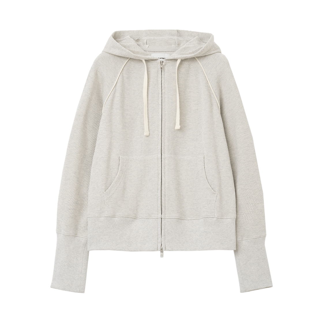 MW222MGR MILLO WOMEN Bound Hood Zip Up Melange Gray