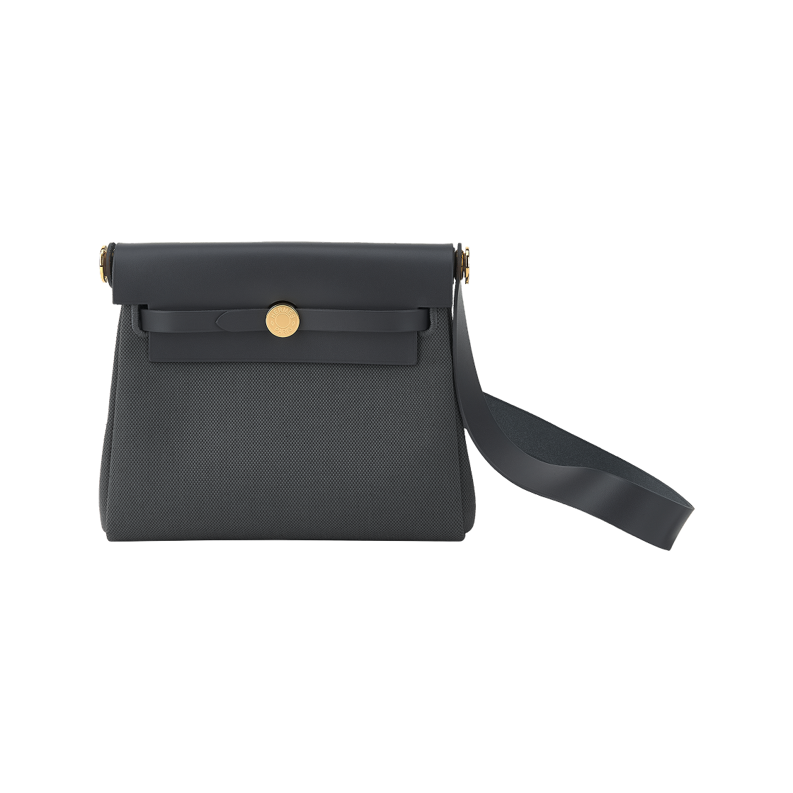 에르메스 에르백 집 20 백 밀리터리 캔버스 헌터 카우하이드 & 골드 하드웨어 아르두아즈(Hermes Herbag Zip 20 Bag Military Canvas Hunter Cowhide & Gold Ardoise) - 1