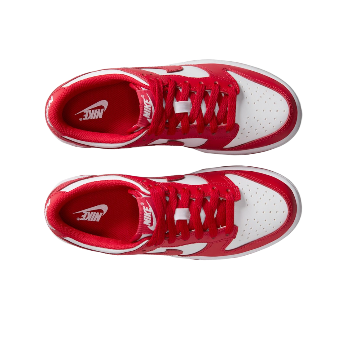 (GS) 나이키 덩크 로우 화이트 유니버시티 레드((GS) Nike Dunk Low White University Red) - 2