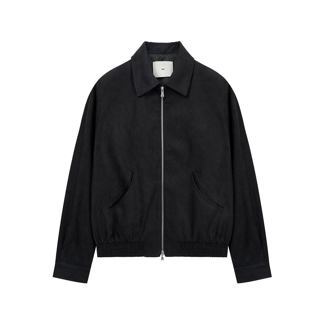 티엔지티 우먼 페이크 스웨이드 점퍼 블랙(TNGT W Faux Suede Jumper Black)