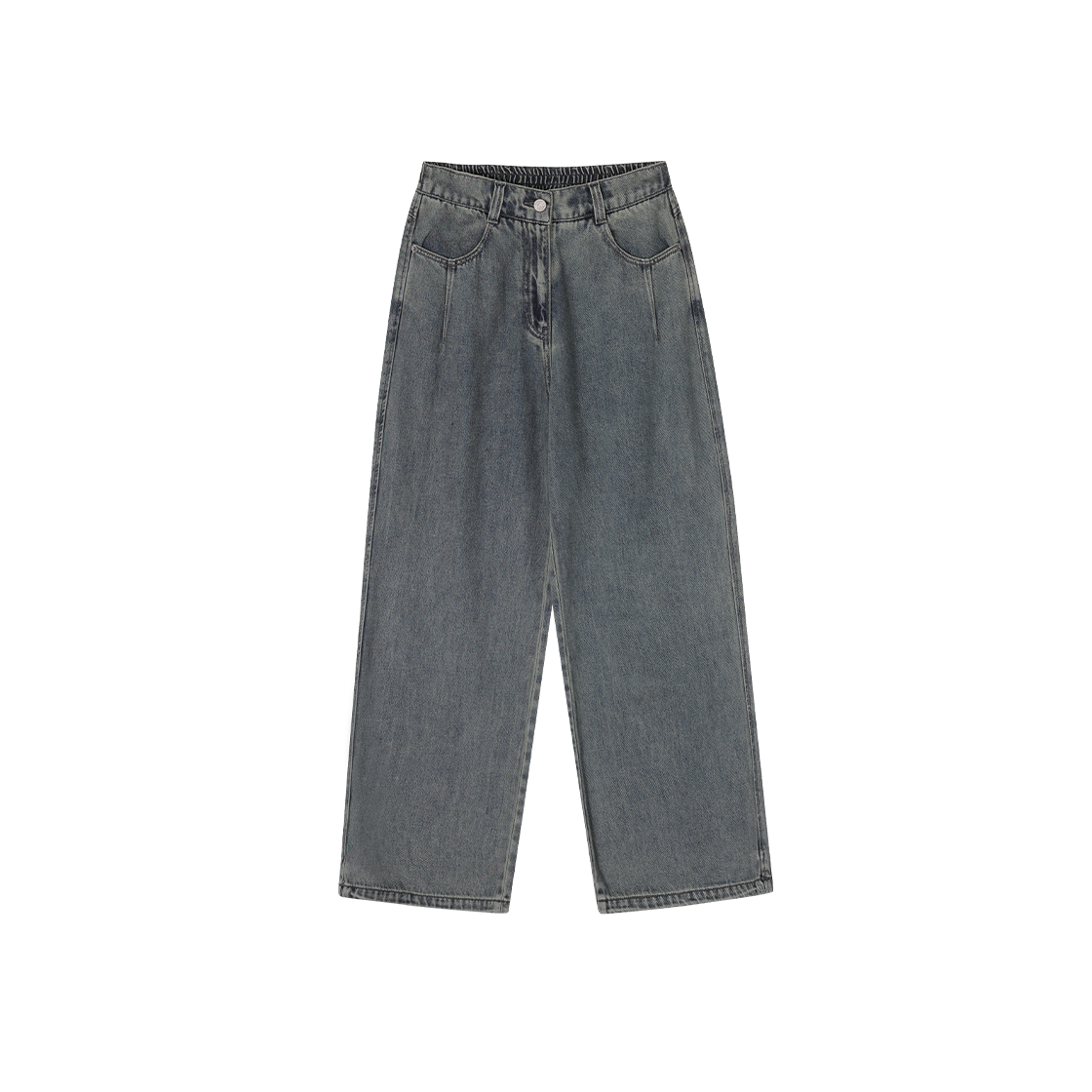 (W) 송지오 세미와이드  데님 팬츠 라이트 블루((W) SONGZIO Flare Denim Pants Light Blue)