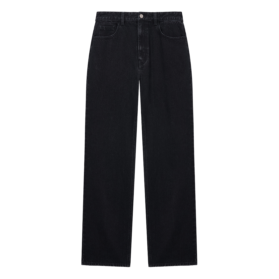 TNPA6E106BK TNGT Straight Fit Denim Pants Black