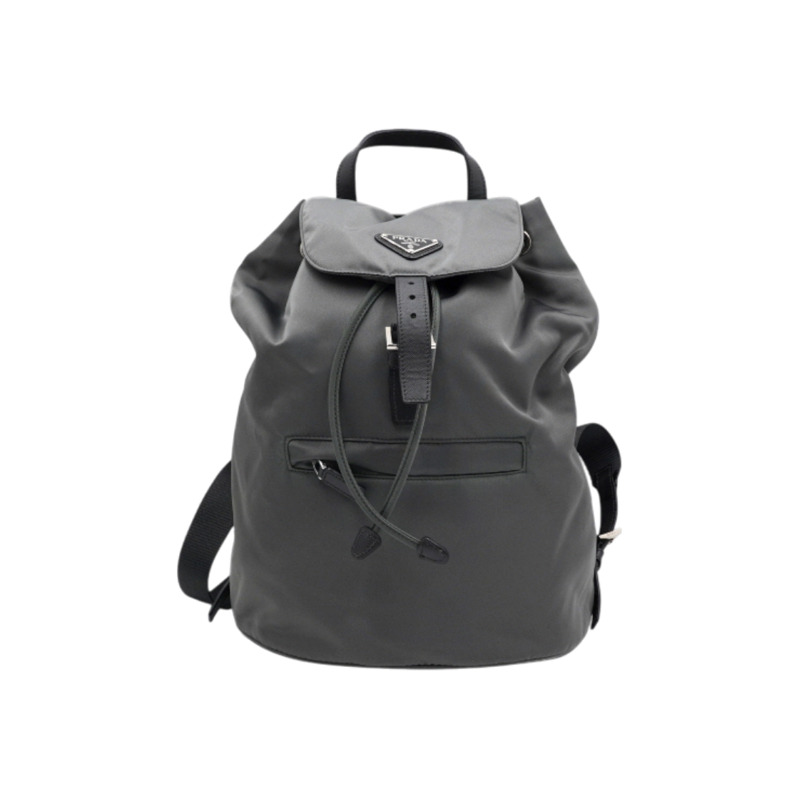 IT95WWLAFGH8 Prada BZ0032 Gray Nylon Tessuto Unisex Backpack