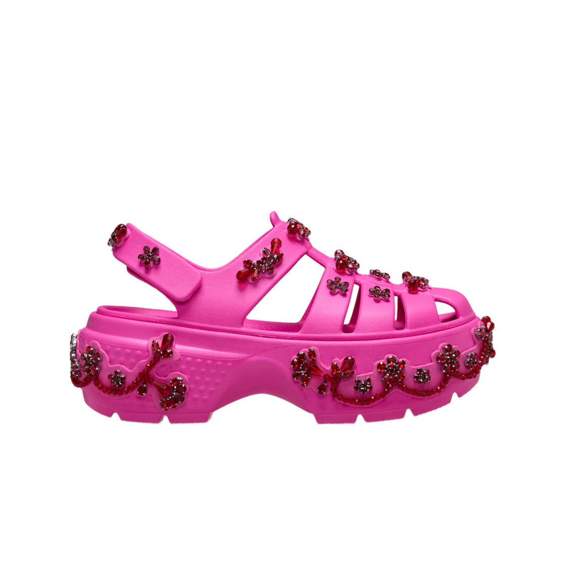 크록스 x 시몬 로샤 스톰프 피셔맨 클로그 일렉트릭 핑크(Crocs x Simone Rocha Stomp Fisherman Clog Electric Pink) - 1