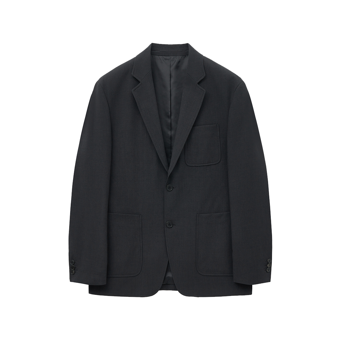 티엔지티 울 블랜드 오피스 자켓 다크그레이(TNGT Wool Blend Office Jacket Dark Grey)