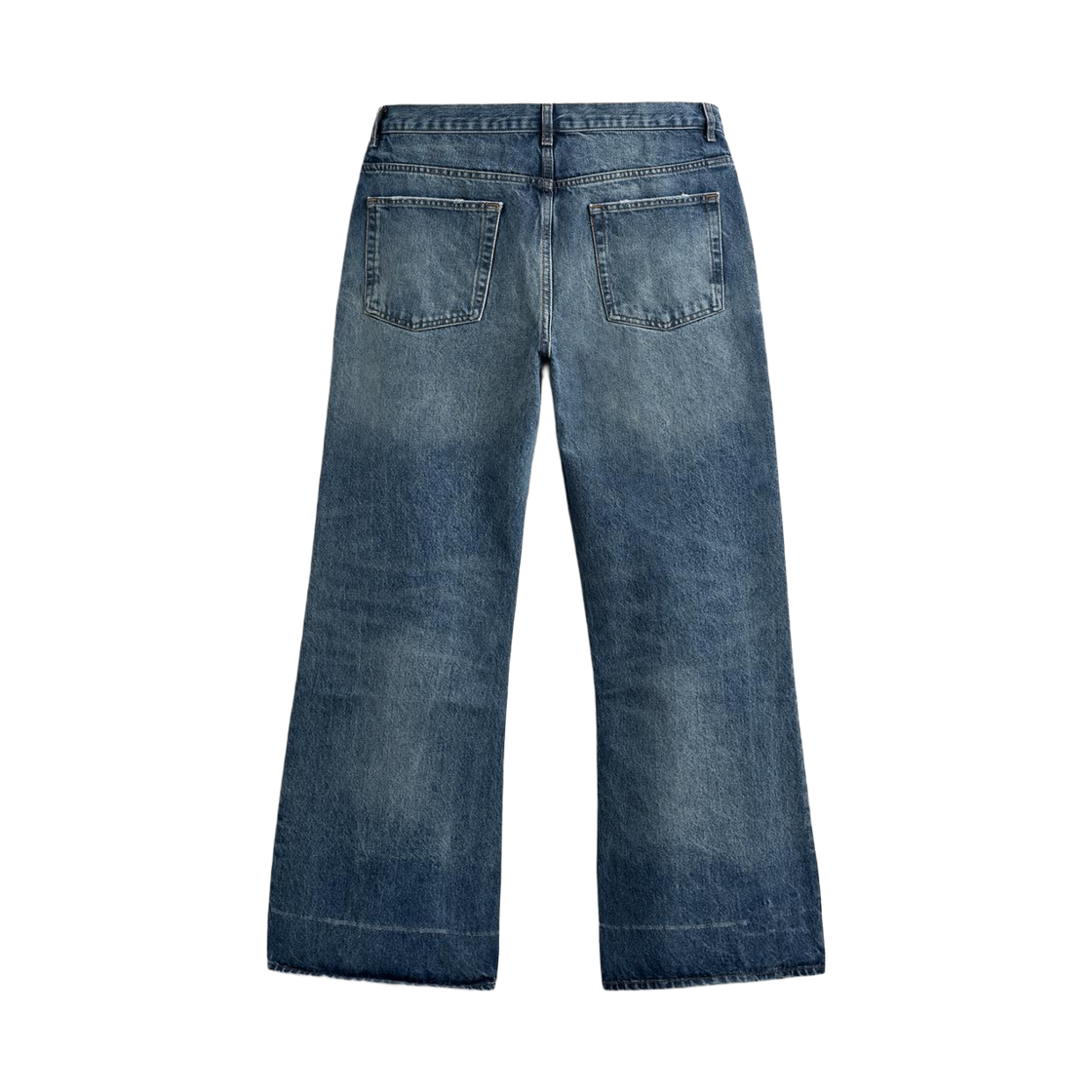 자라 와이드 플레어 핏 진 미디움 블루(Zara Wide Flare Fit Jeans Medium Blue) - 2