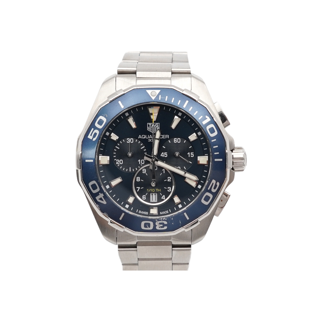 ITNWB9L2UDLP Tag Heuer CAY111B Blue Dial Quartz Chronograph 43MM Steel Men's Watch