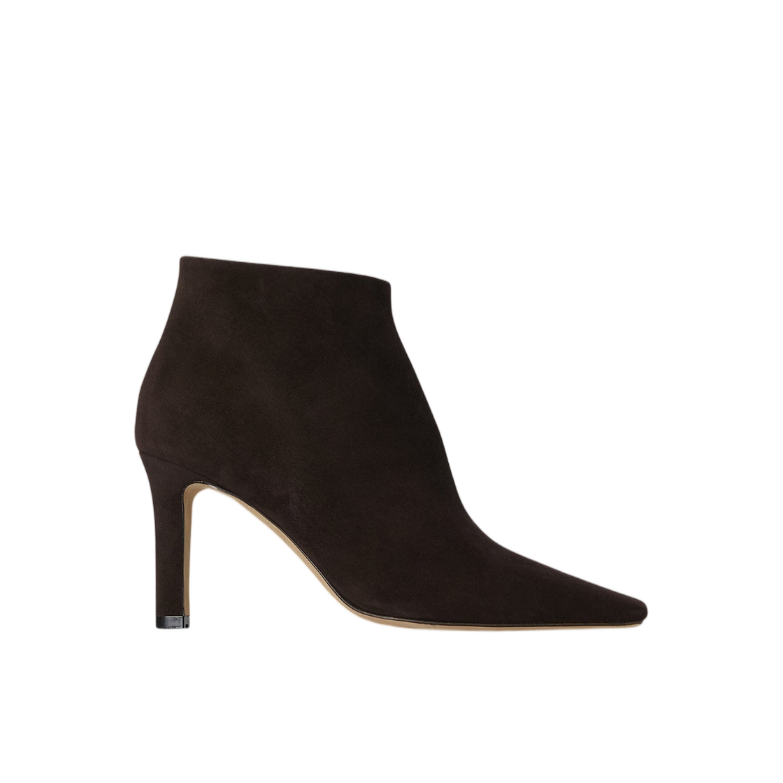 (W) 더 로우 칼라 80 부츠 스웨이드 래커 브라운((W) The Row Carla 80 Boot in Suede Lacquer Brown)