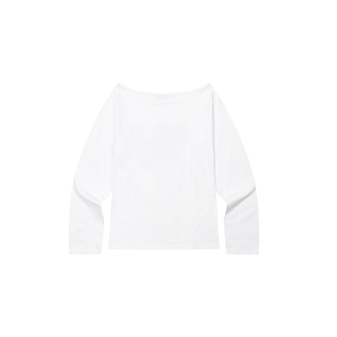 무센트 시에라 호피 하트 원 숄더 긴팔 티 (2컬러) 화이트 - 호피 브라운(MUCENT Sierra Leopard Heart One Shoulder T (2Color) White - Leopard Brown) - 2