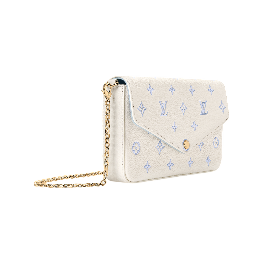 루이비통 포쉐트 펠리시 밀키 화이트 블루(Louis Vuitton Pochette Felicie Milky White Blue) - 2