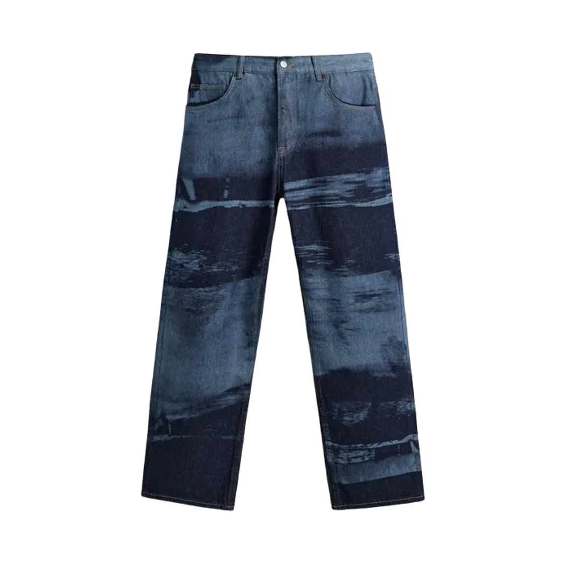 6688/427/400 Zara Loose Fit Jeans with Print Blue