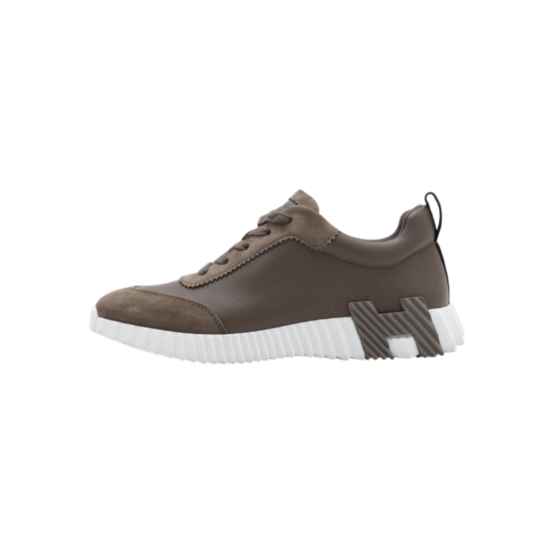 에르메스 H221898 에토프 레더 스웨이드 Bouncing 바운싱 남성 스니커즈aa60116(Hermes H221898 Etoupe Leather Suede Bouncing Sneakers) - 1