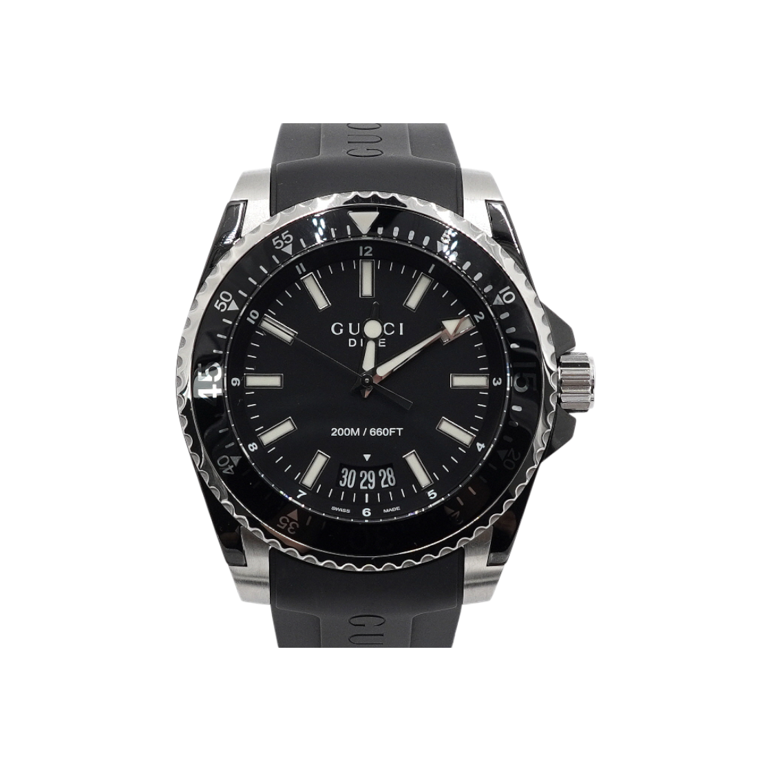 구찌 YA136204 다이브 45MM 러버밴드 남성 쿼츠 시계aa59053(Gucci Dive 45MM Rubber Strap Men's Quartz Watch)