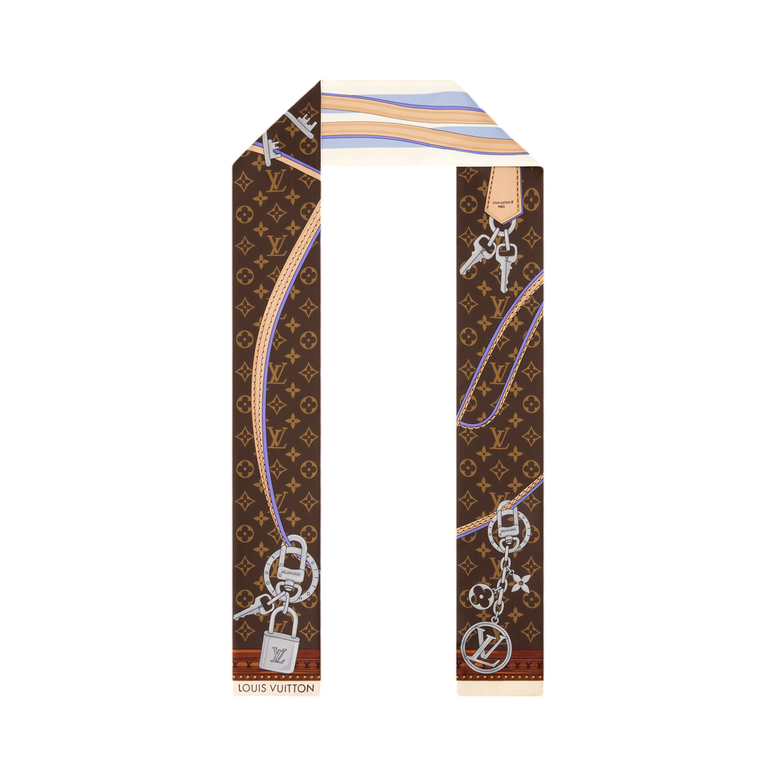 (W) 루이비통 스트랩 앤 트렁크 방도 브라운((W) Louis Vuitton Strap And Trunk Bandeau Brown) - 2