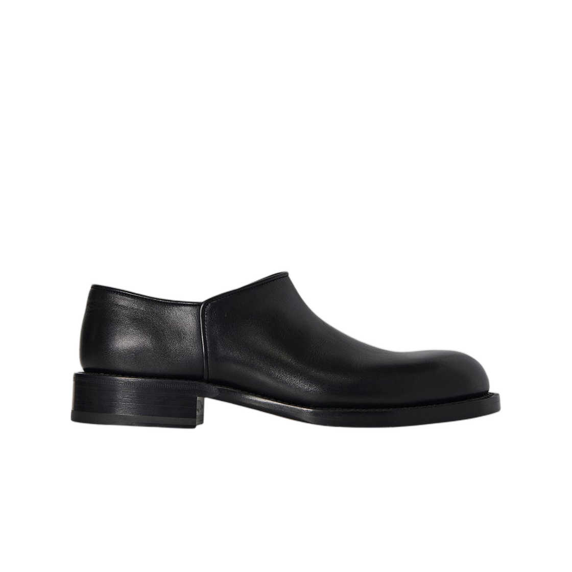 F2066L58BLK The Row Nobilis Shoe Boot in Leather Black