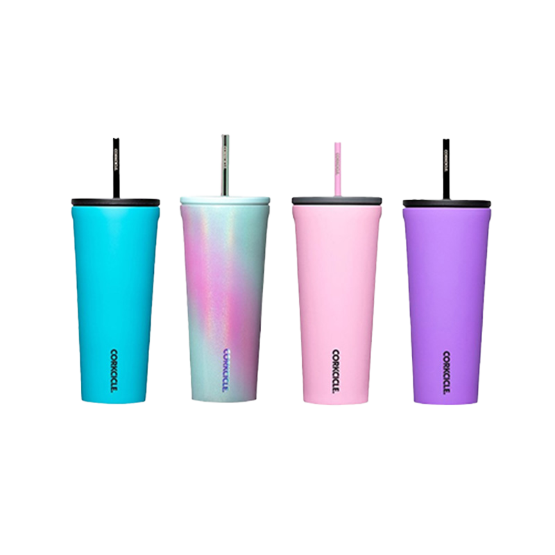 콕시클 CORKCICLE 콜드컵 텀블러 대용량 빨대 스텐 진공 보온 보냉 벤티 710ml(CORKCICLE Cold Cup Stainless Steel Vacuum Insulated Tumbler with Straw Large Capacity Venti 710ml)