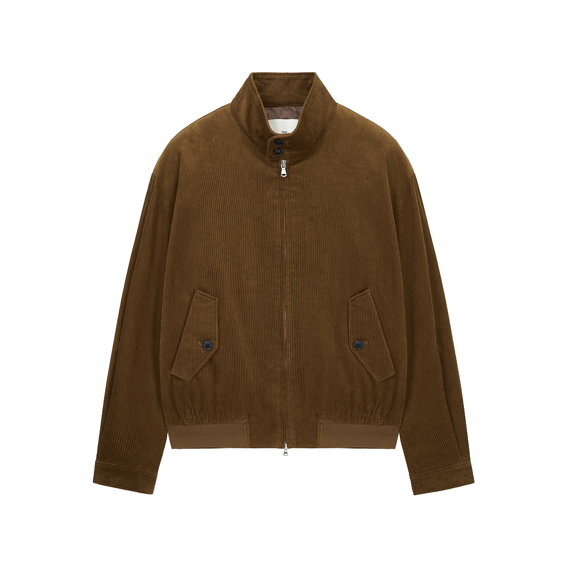 TNJU6E101W2 TNGT Corduroy Harrington Jumper Khaki Brown