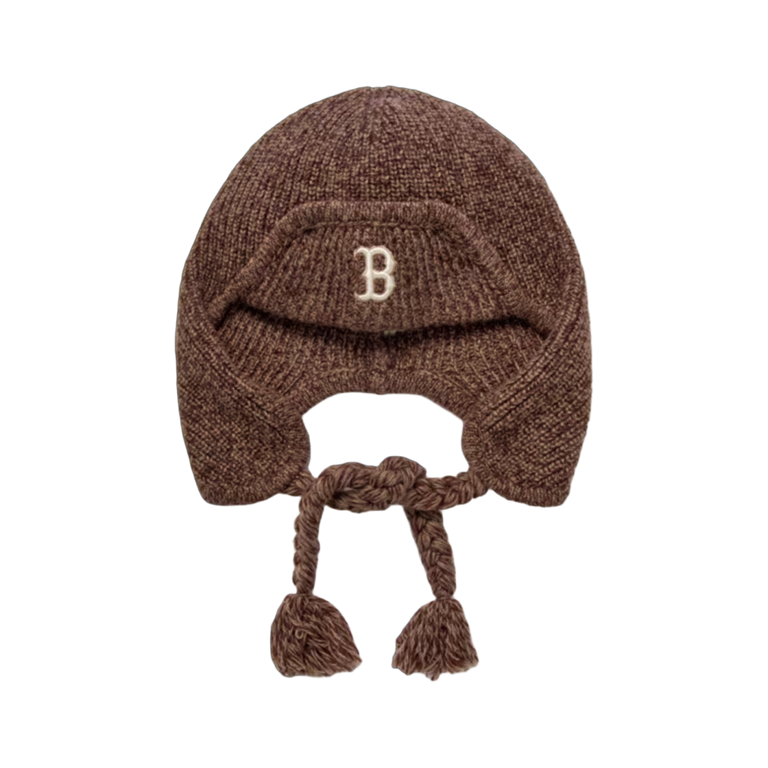MLB 빈티지 보카시 이어플랩 비니 보스턴 레드삭스 브라운(MLB Vintage Bokeh Earflap Beanie Boston Red Sox Brown) - 1