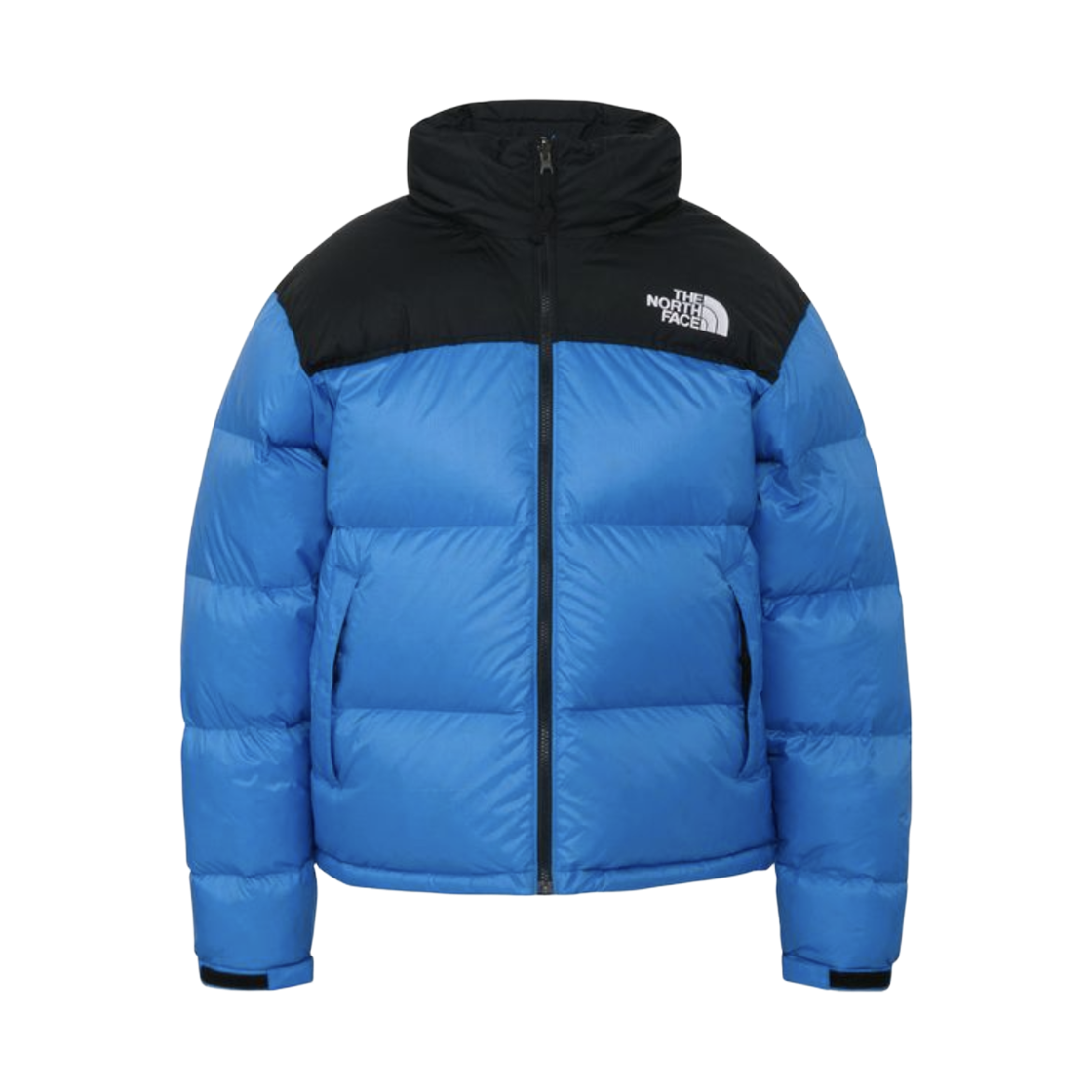 ND92555 The North Face Nuptse Jacket Black Clear Lake blue