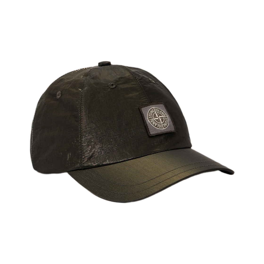 L1S4591000-01S0469-V0070 Stone Island 9100001 Nylon Metal Colour Weft Baseball Cap Year of The Horse '026 Dark Brown - 26SS
