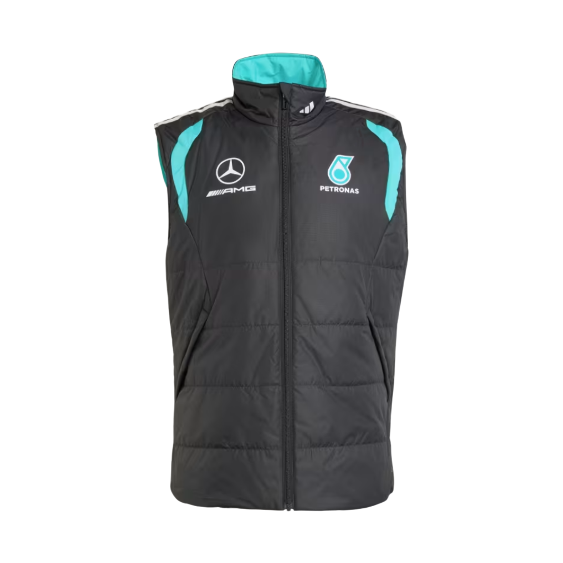 아디다스 x 메르세데스 AMG 페트로나스 F1 팀 메카닉스 베스트 블랙 그레이 투 - KR 사이즈 (논 마킹 버전)(Adidas x Mercedes AMG Petronas F1 Team Mechanix Vest Black Grey Two - KR Sizing (Non Marking Ver.)) - 1