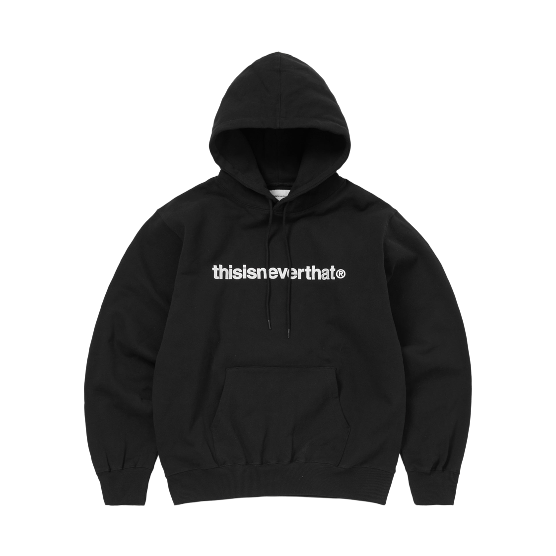디스이즈네버댓 T-로고 후드 블랙(thisisneverthat T-Logo Hoodie Black)