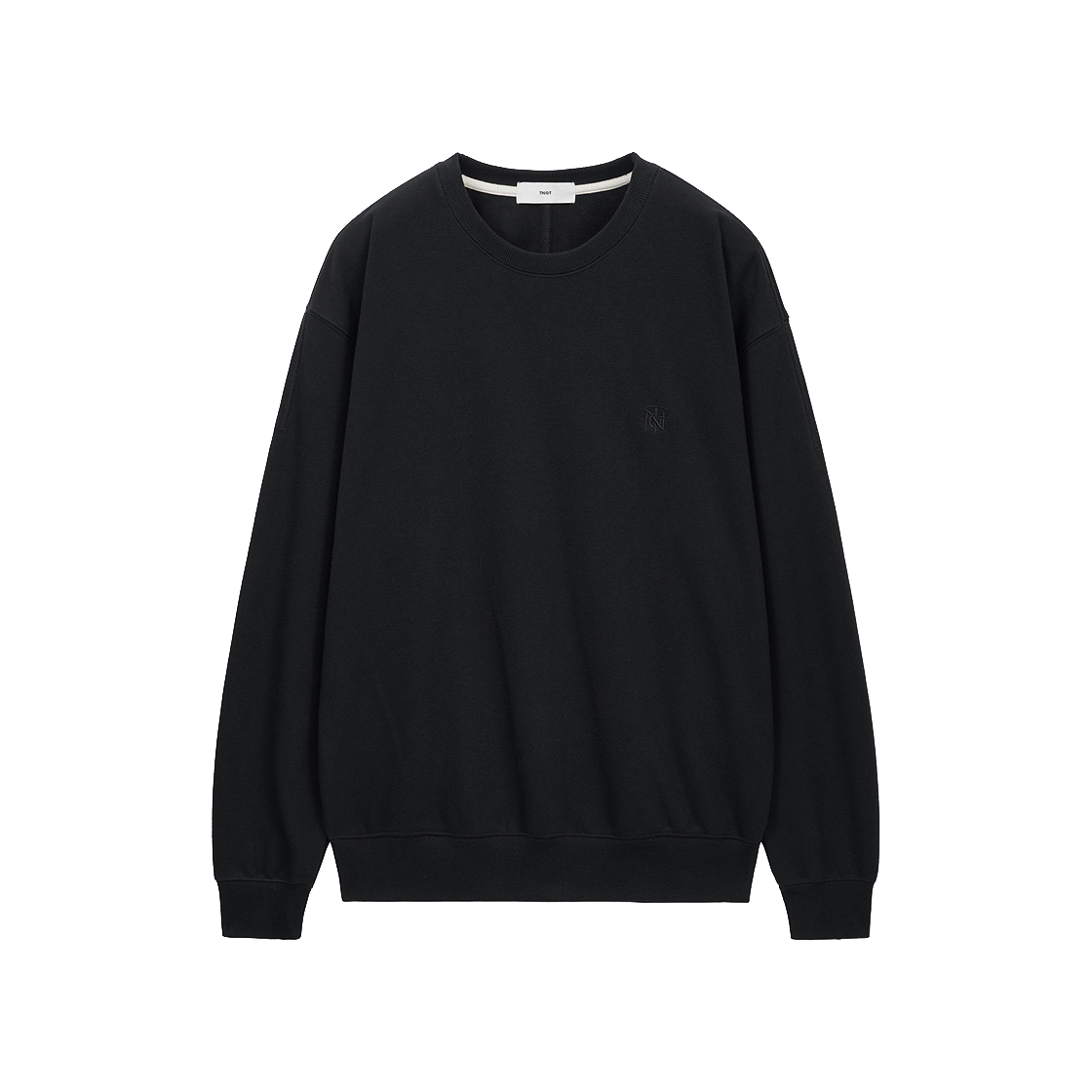티엔지티 엠브로이더리 로고 스웻셔츠 블랙(TNGT Embroidery Logo Sweatshirt Black) - 1