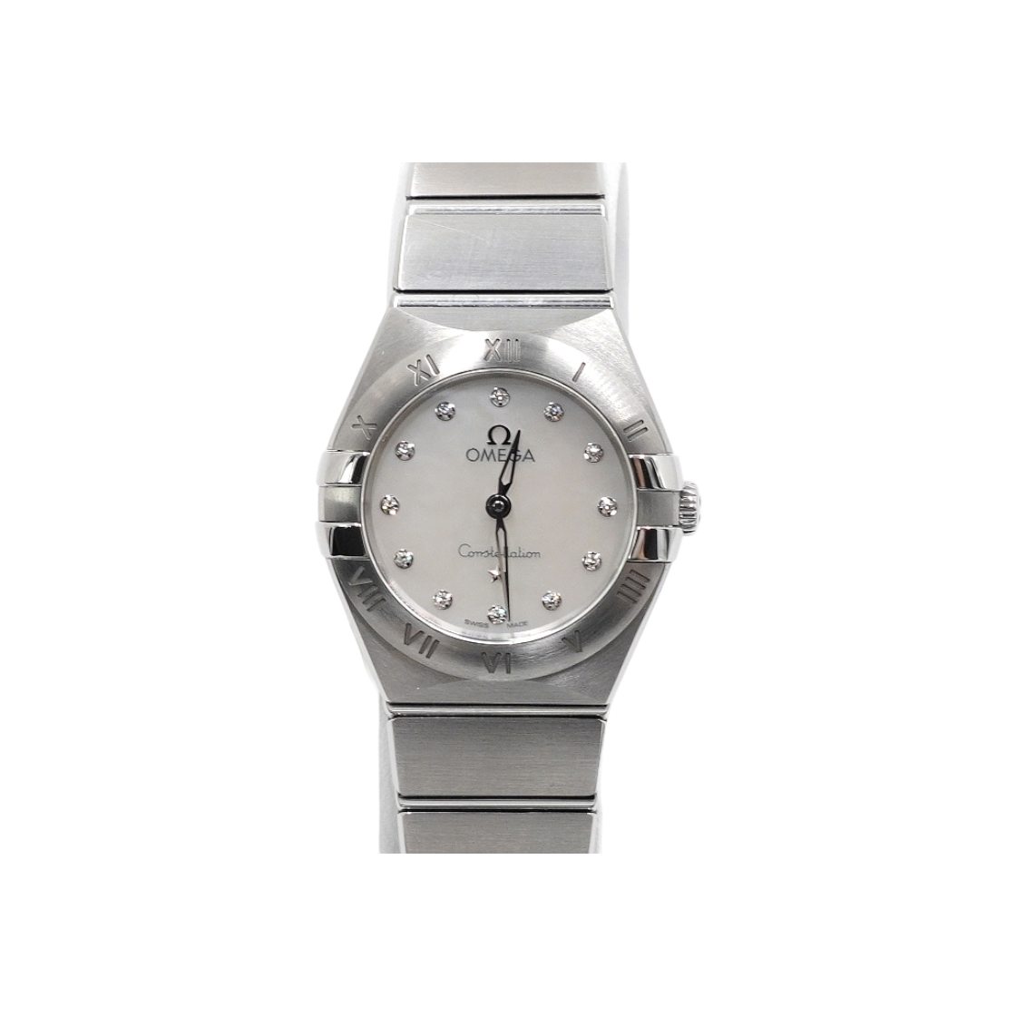 ITC8FUPQ2KLP Omega Constellation 12P Diamond Mother-of-Pearl Dial 25mm Quartz Women's Watch