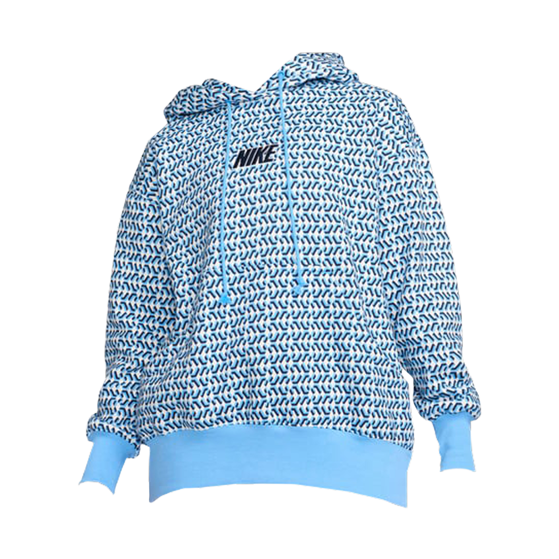 FN0366-412 (W) Nike NSW Phoenix Fleece x Nike United Oversized Pullover Hoodie University Blue Midnight Navy - Asia