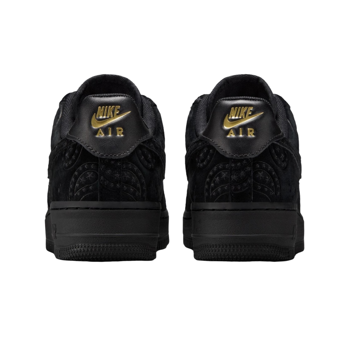 (W) 나이키 에어포스 1 로우 블랙 메탈릭 골드((W) Nike Air Force 1 Low Black Metallic Gold) - 3