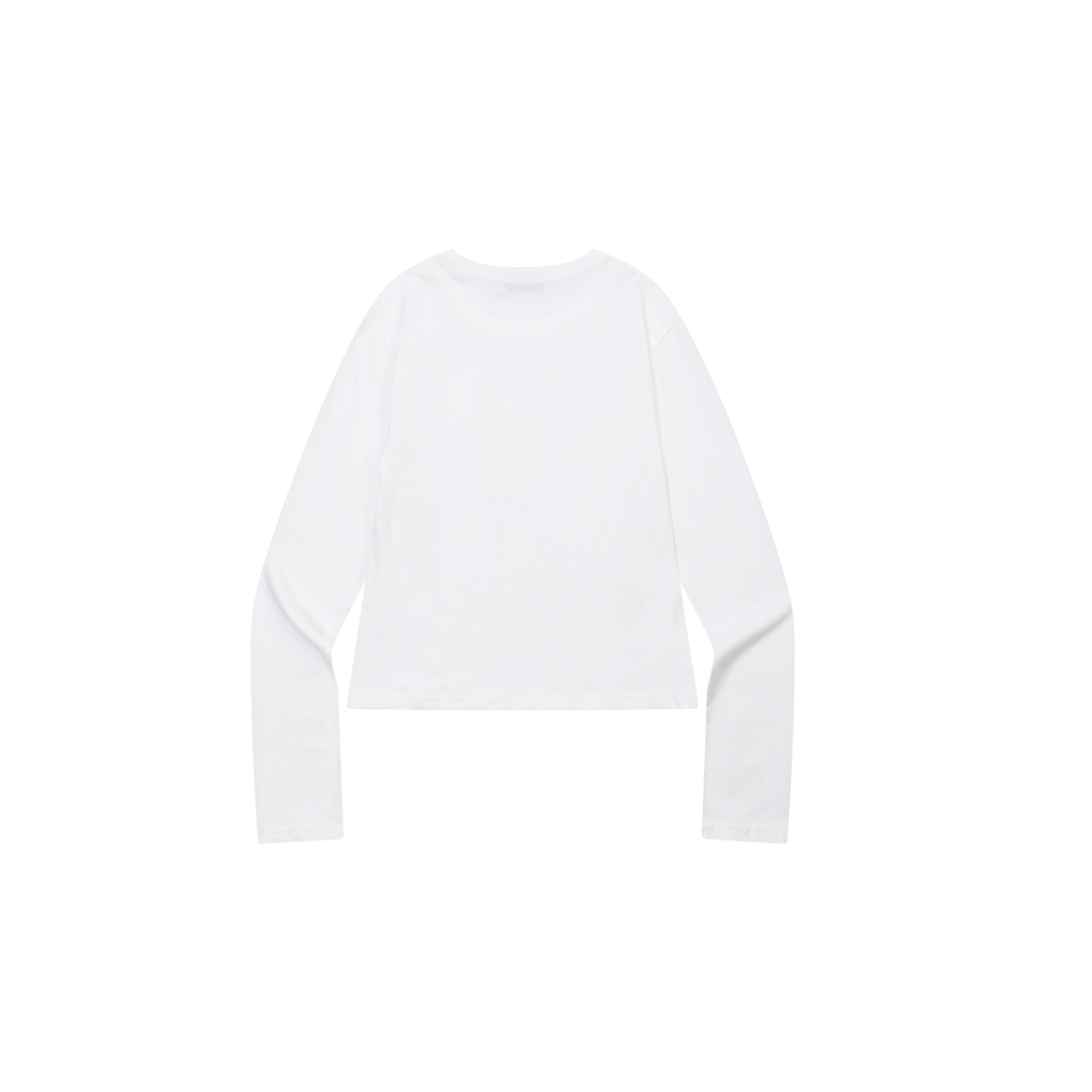 무센트 모아 도트 하트 로고 라운드넥 긴팔 티 화이트(MUCENT Moa Dot Heart Logo R-Neck T (2Color) White) - 2