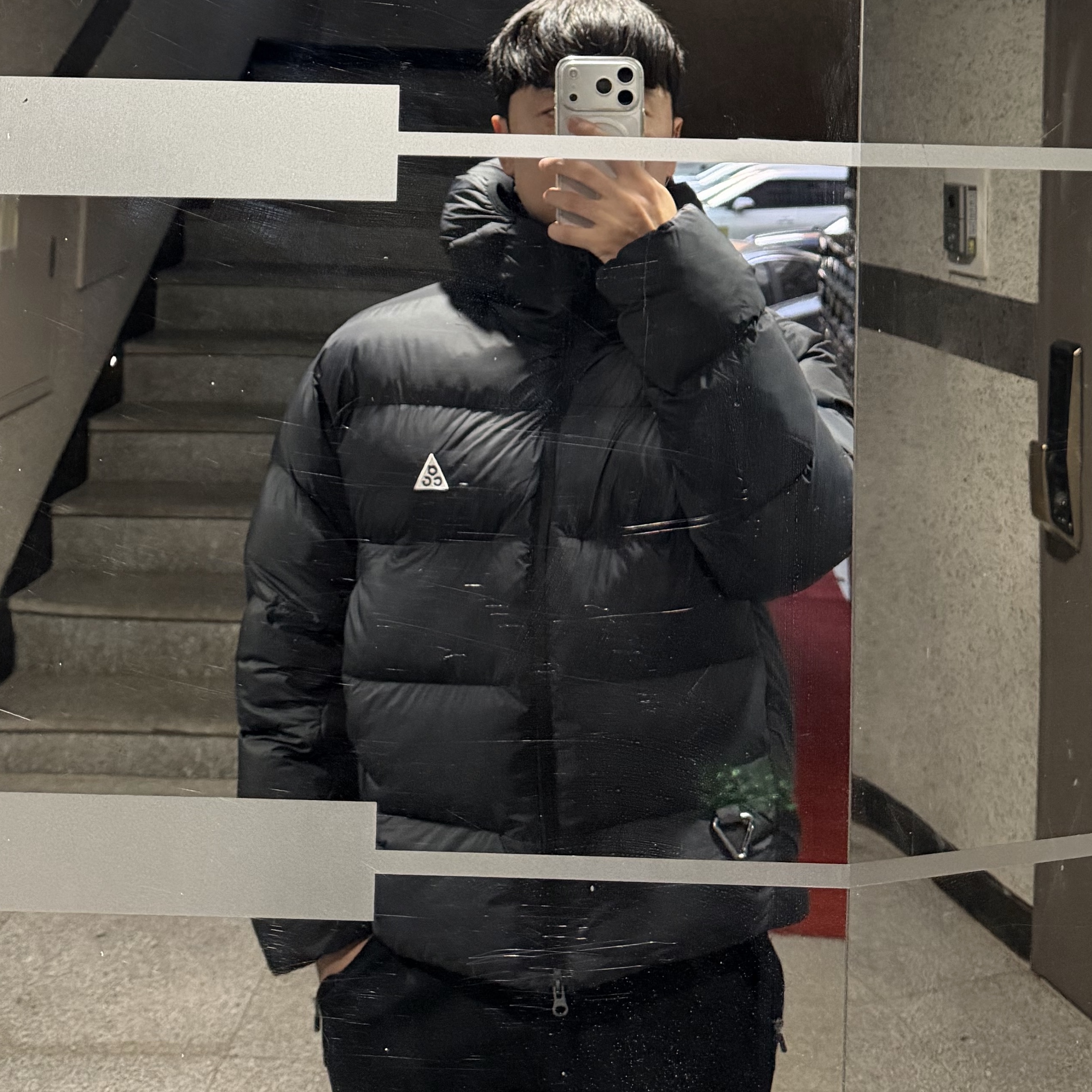 Nike ACG Therma-Fit ADV Lunar Lake Loose Hooded Jacket Black Summit White - Asia 착용 스타일 - 2