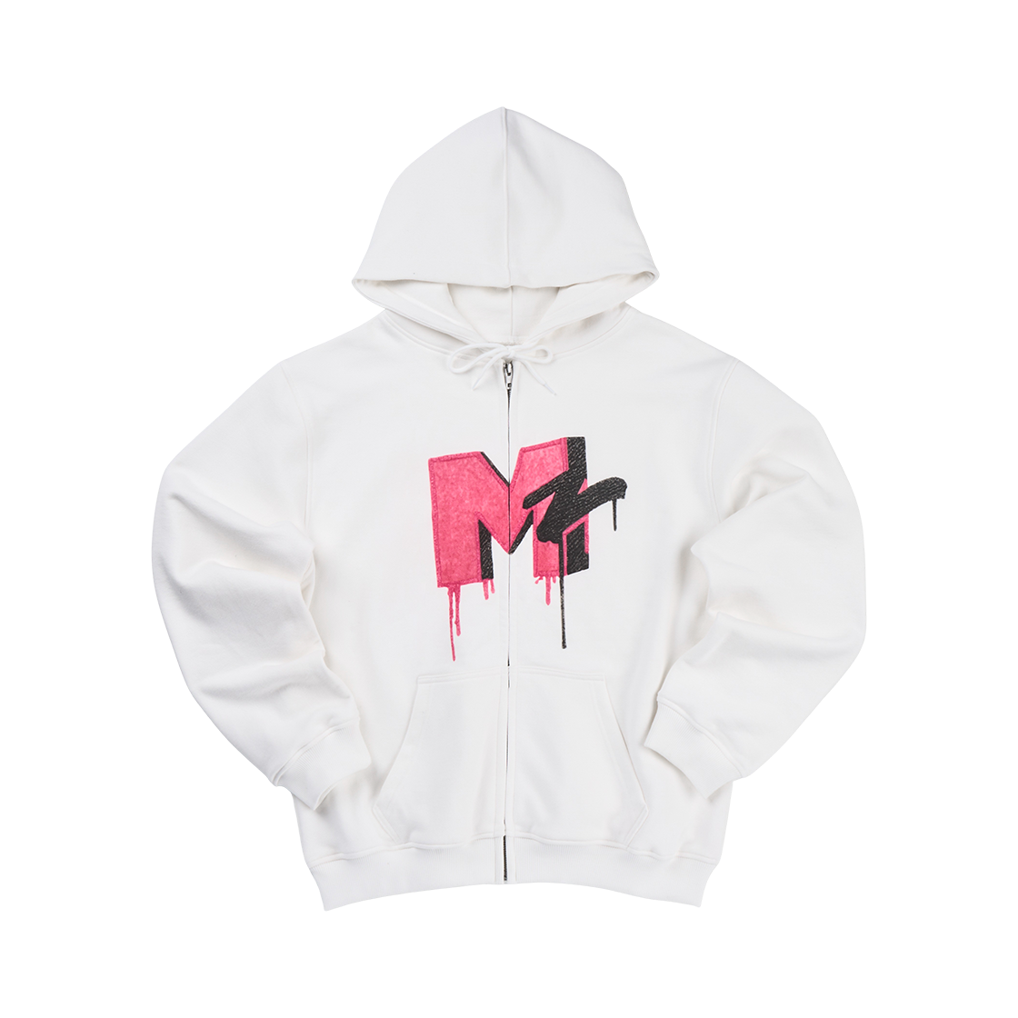 [프리오더] 에모스탠스클럽 언에듀케이티드 키드 MZ 후드 집업 화이트