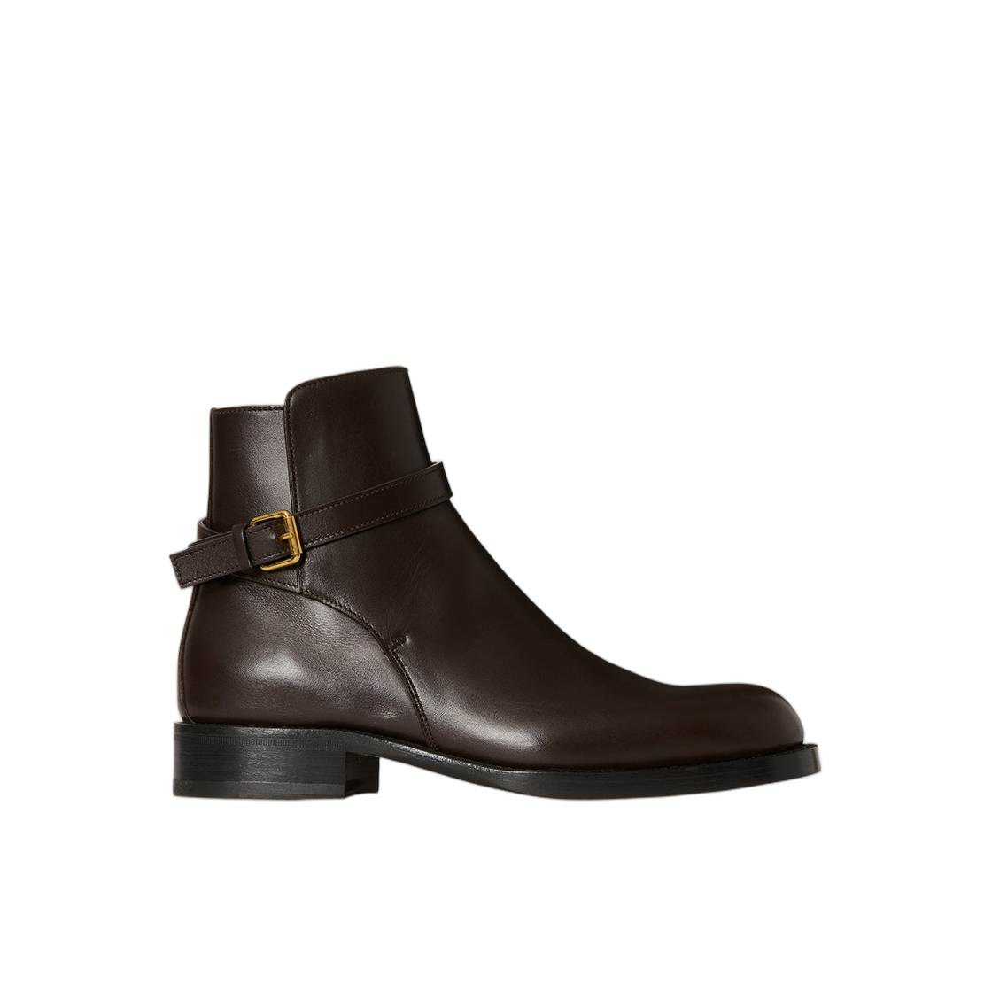(W) 더 로우 노빌리스 버클 부츠 레더 래커 브라운((W) The Row Nobilis Buckle Boot in Leather Lacquer Brown) - 1