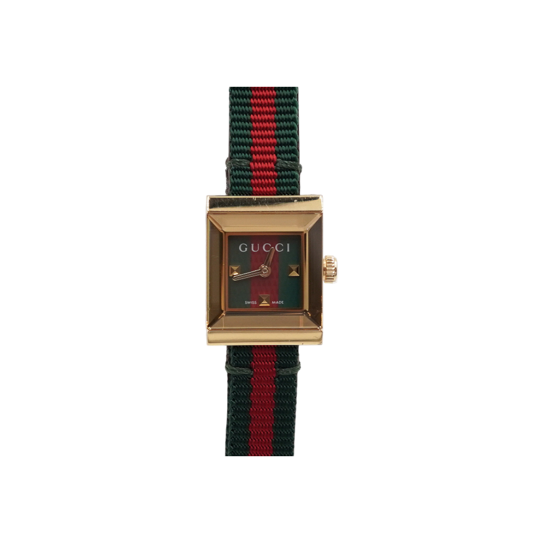 구찌 YA128529 128.5 금장 G 프레임 삼선 가죽 더블스트랩 여성 시계aa54446(Gucci YA128529 128.5 Gold G-Frame Triple Stripe Leather Double Strap Women's Watch)