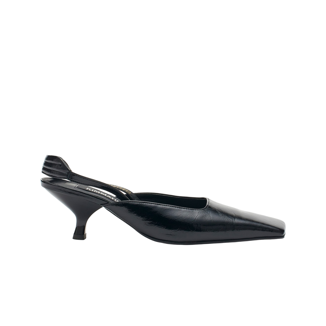 KM2511SO001MBB (W) Matin Kim Square Toe Sling Back Heels Black