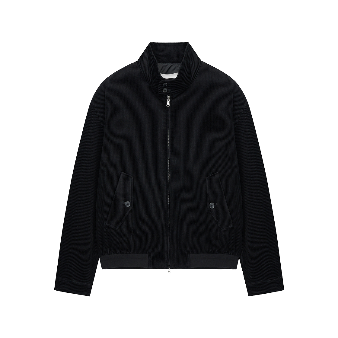 티엔지티 우먼 코듀로이 헤링턴 점퍼 블랙(TNGT W Corduroy Harrington Jumper Black)