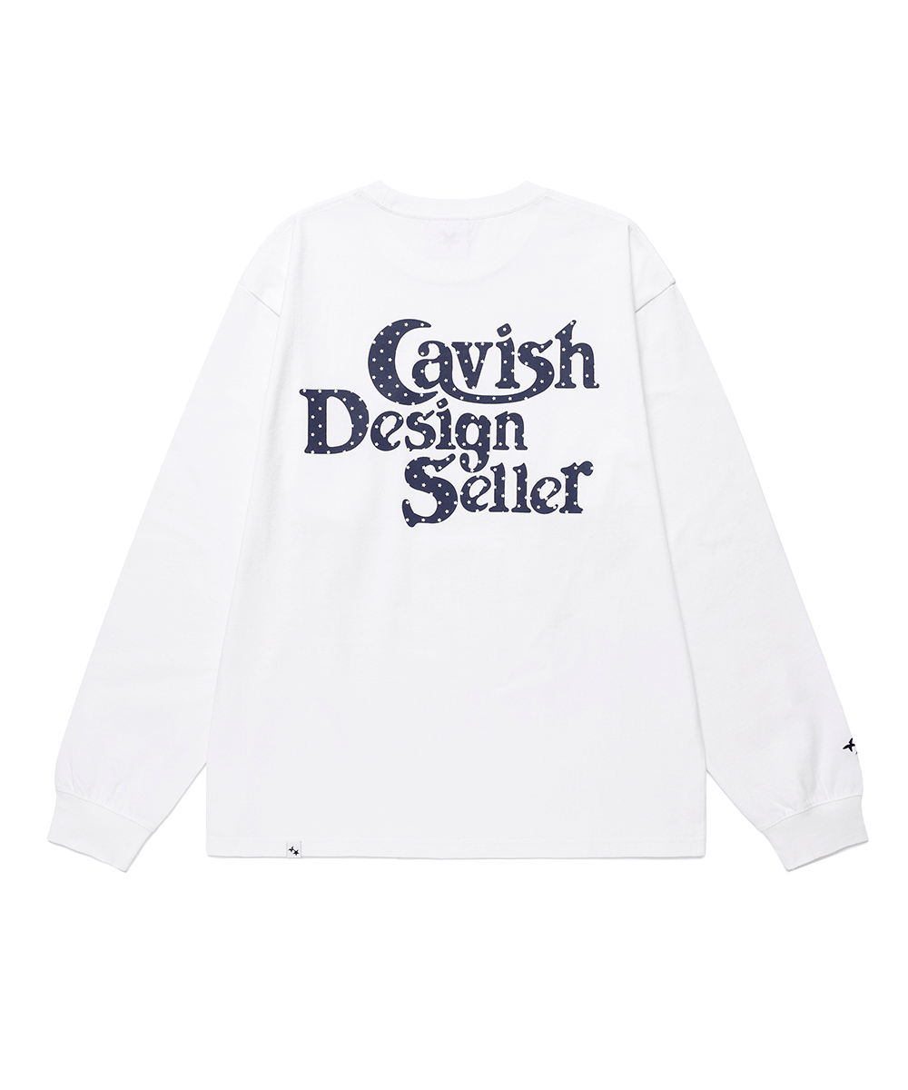 CV2GSUT579AWH CAVISH Star Seller Logo LS Tee White