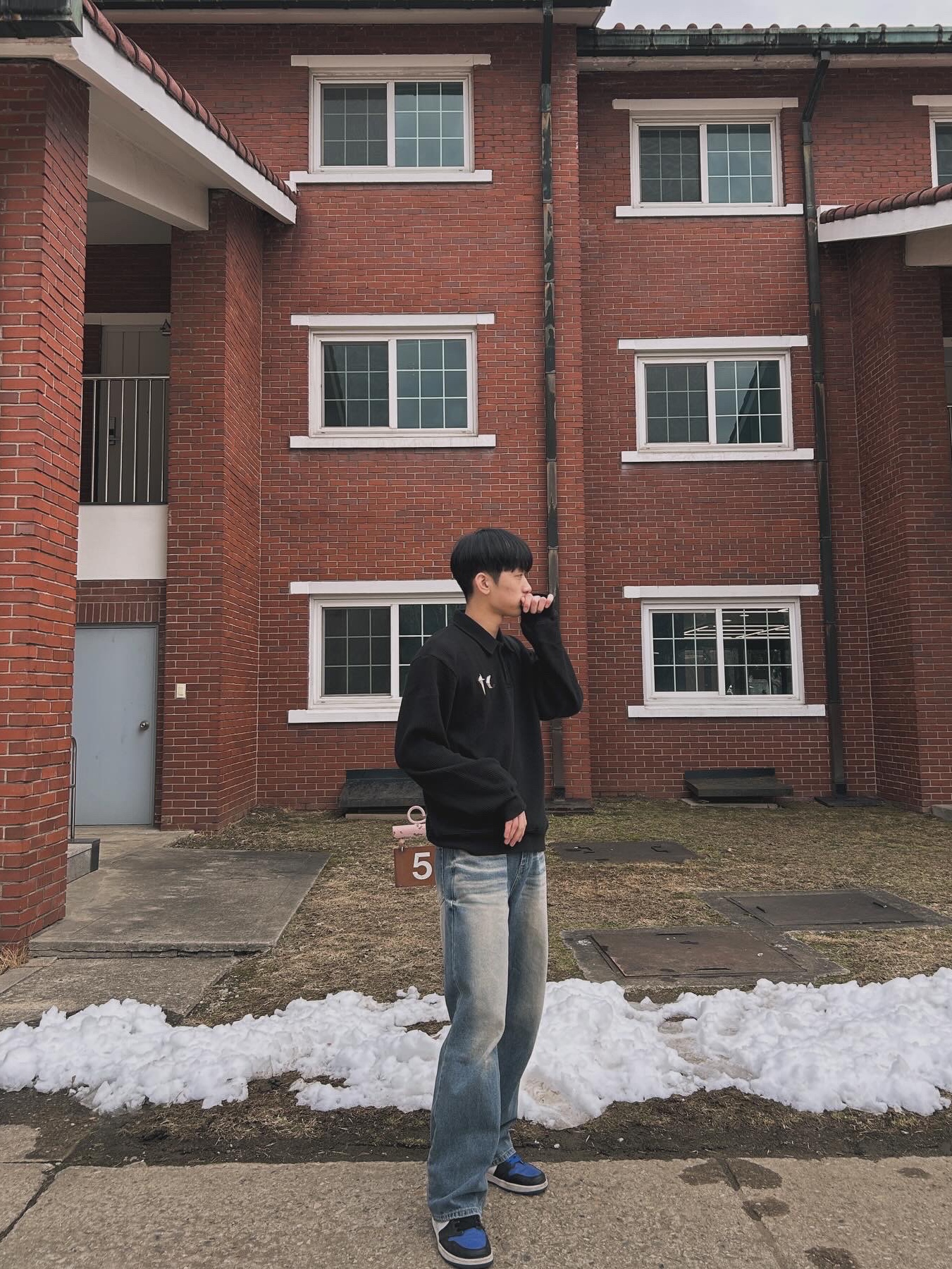 Thug Club TC PK Black 착용 스타일