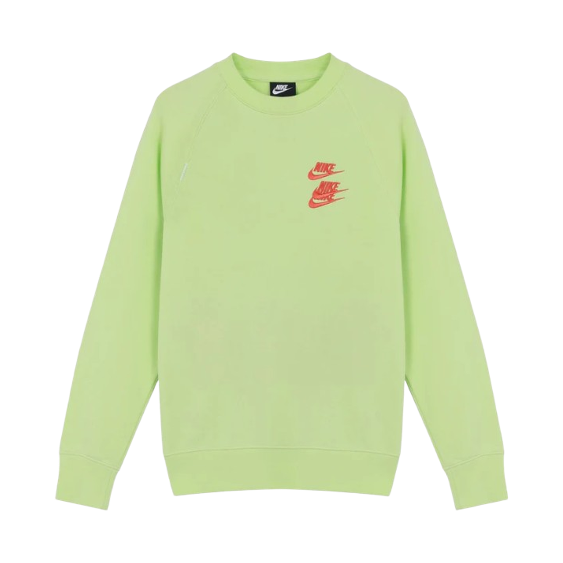 DD0883-383 Nike Embroidered Logo Round Neck Pullover Green - Asia