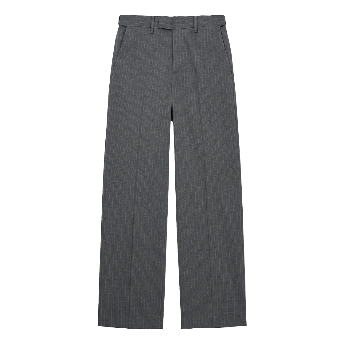 TNPA6E105G2 TNGT Pin Stripe Wide Straight Fit Pants Grey