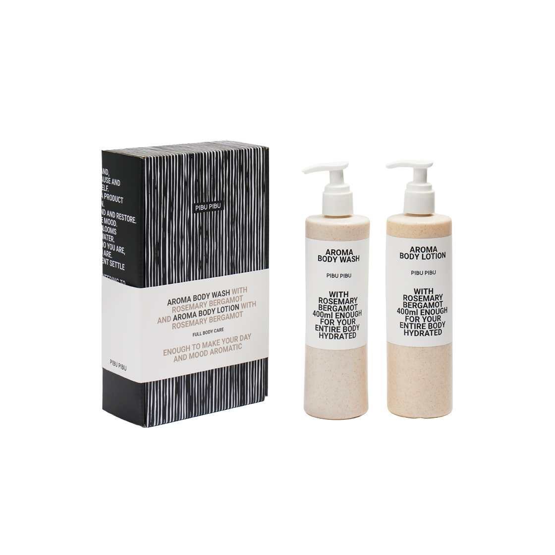 피부피부 로즈마리 바디워시 바디로션 기프트세트