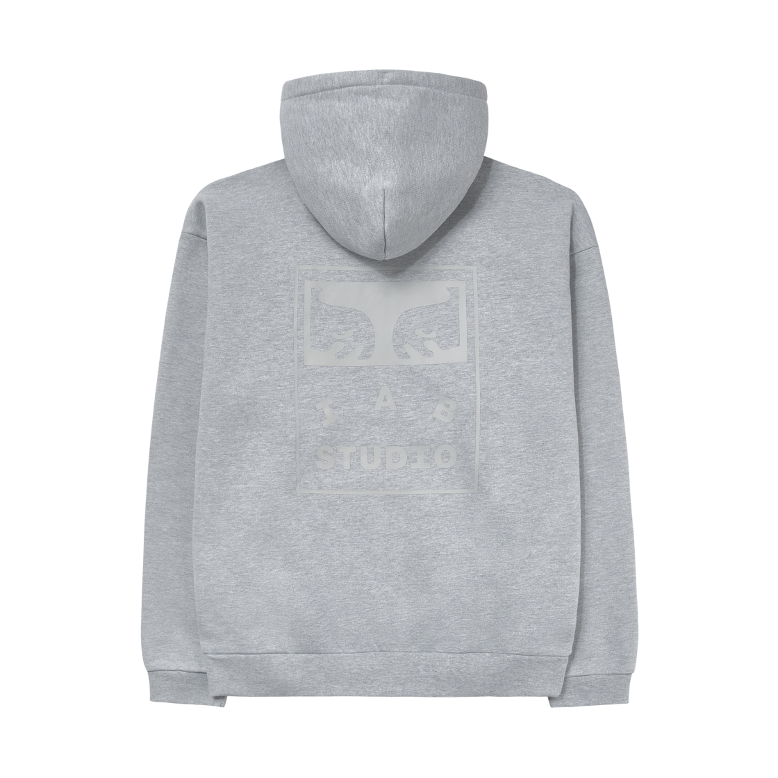 아이앱 스튜디오 x 오베이 아이콘 엑스트라 헤비 집업 후드 그레이 헤더