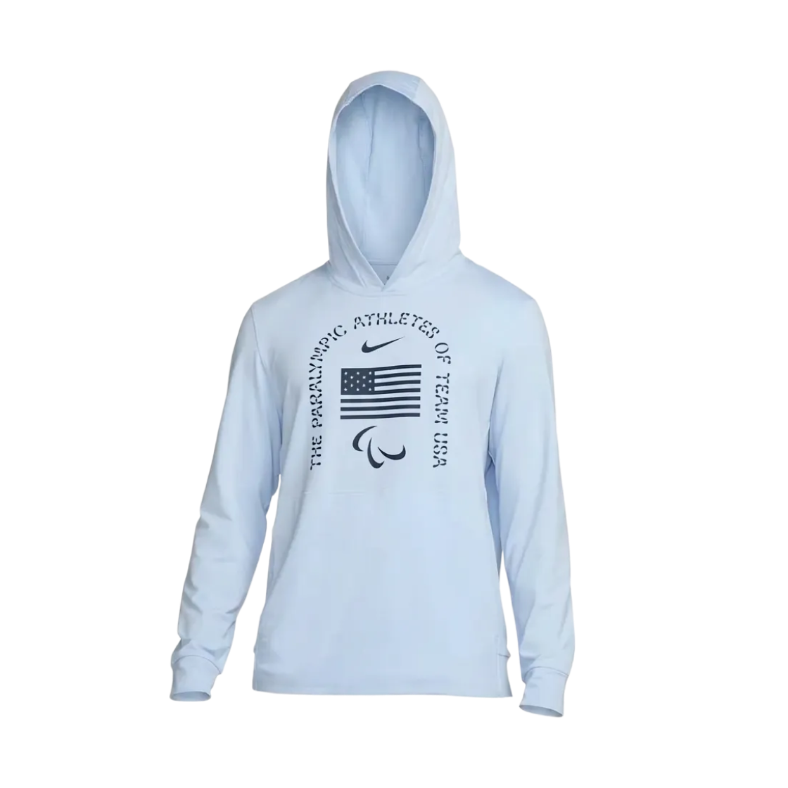 FZ3169-477 Nike USA Restore Dri-Fit Yoga Lightweight Hoodie Celestine Blue Heather (FZ3169-477)