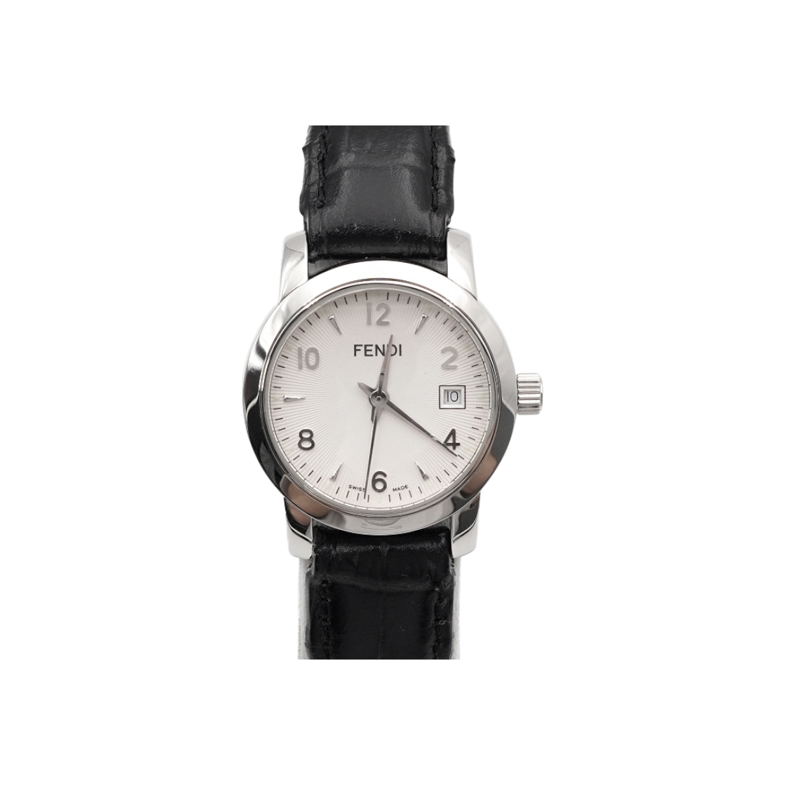 펜디 2100L 라운드 스틸 25MM 가죽밴드 쿼츠 여성 시계aa56978(Fendi 2100L Round Steel 25MM Leather Band Quartz Women's Watch)