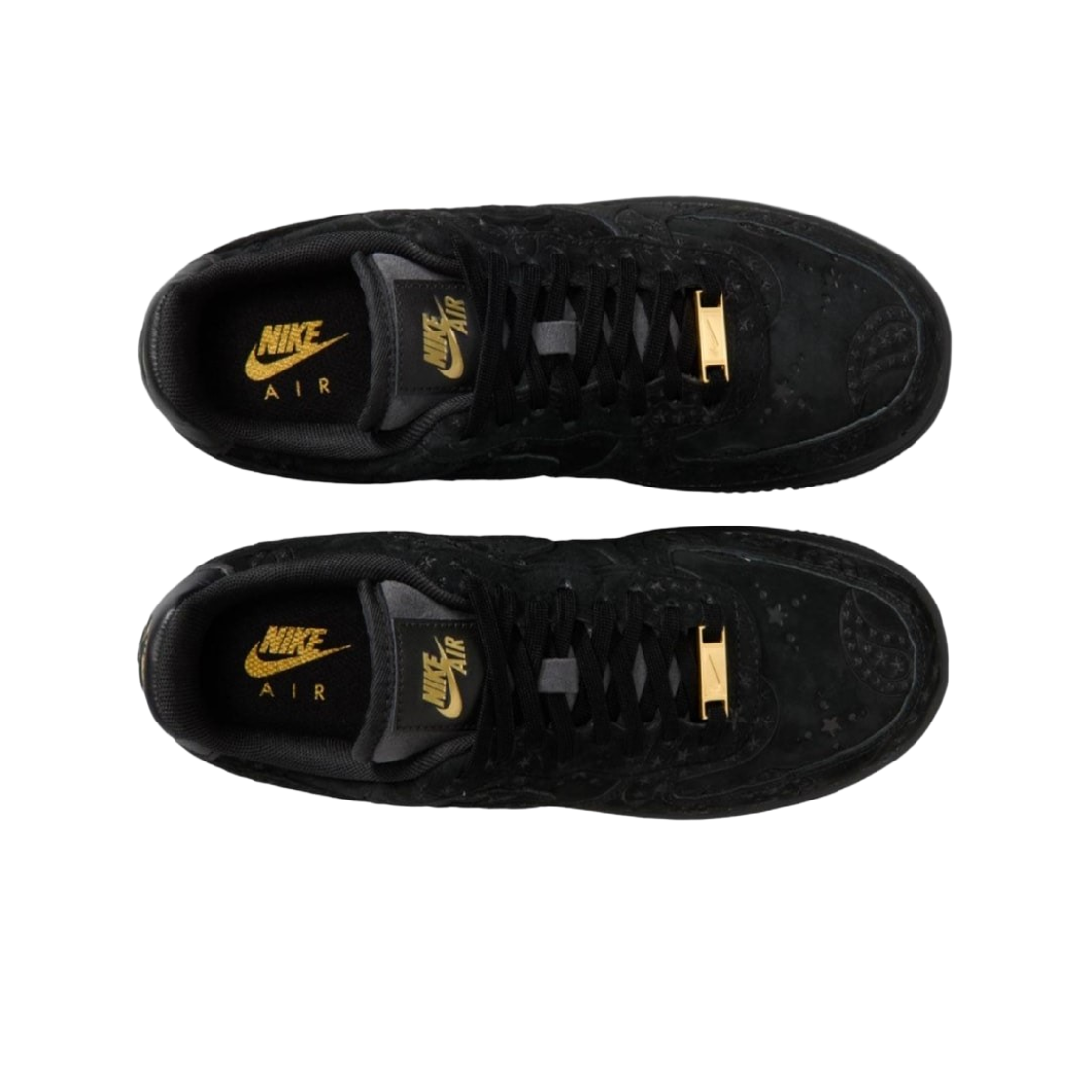 (W) 나이키 에어포스 1 로우 블랙 메탈릭 골드((W) Nike Air Force 1 Low Black Metallic Gold) - 2