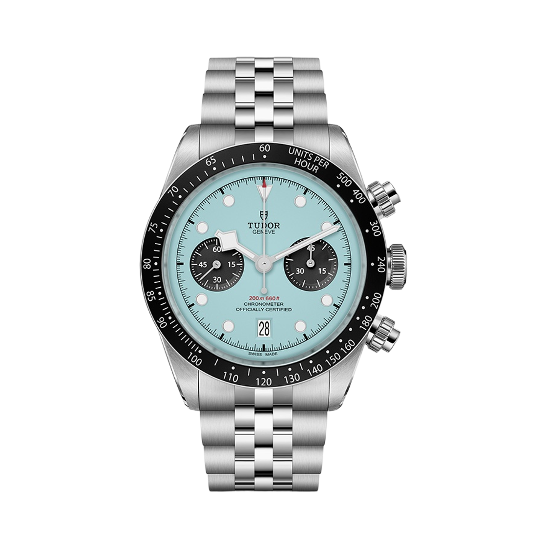 튜더 블랙 베이 크로노 41mm MT5813 스틸 브레이슬릿 터콰이즈(Tudor Black Bay Chrono 41mm MT5813 Steel Bracelet Turquoise)