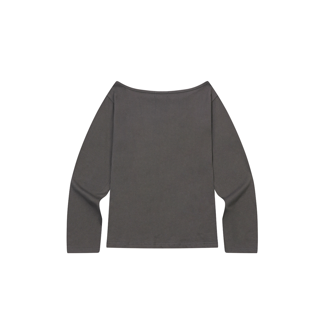 무센트 404 에러 크랙 로고 원 숄더 긴팔 티 (2컬러) 차콜(MUCENT 404 Error Crack Logo One Shoulder T (2Color) Charcoal) - 2