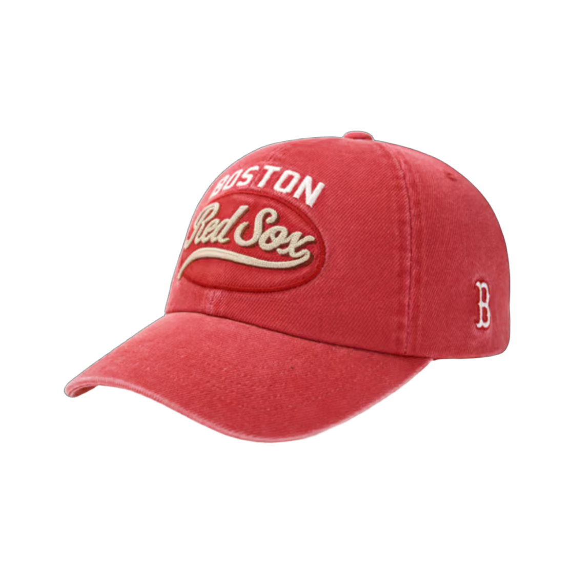 3ACPV165N-43RDD MLB Varsity Vintage Cursive Stitch Unstructured Ball Cap Boston Red Sox Red